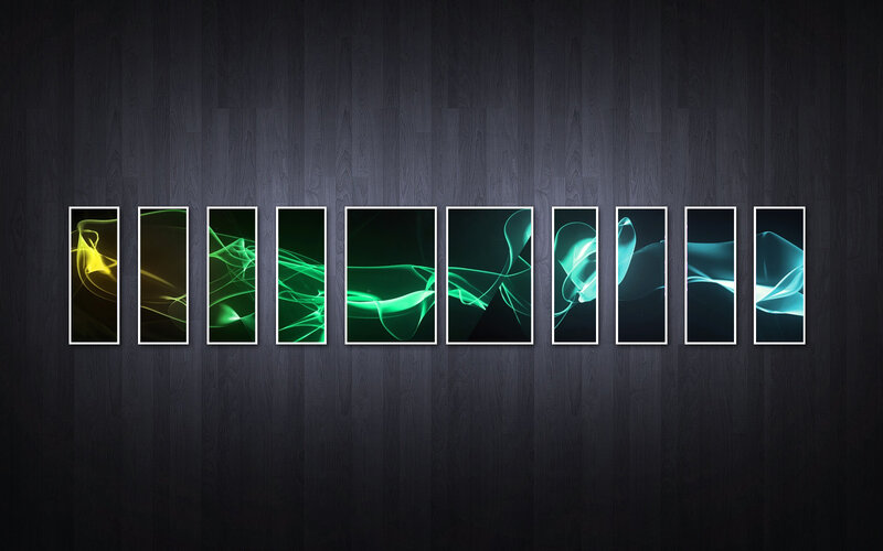 Abstract light wave art series