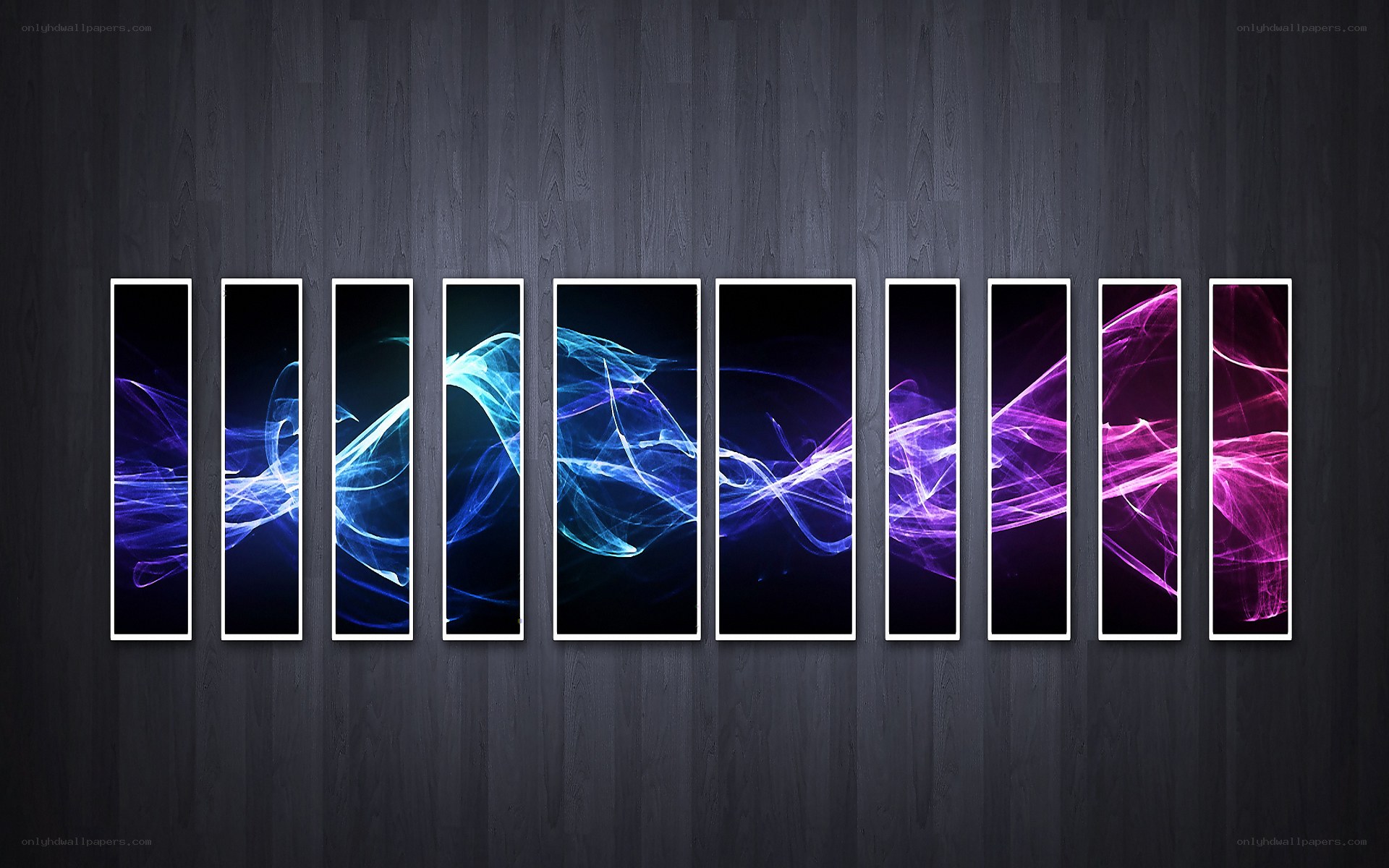 Abstract light wave art series