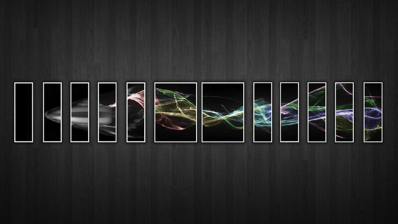 Abstract light wave art series
