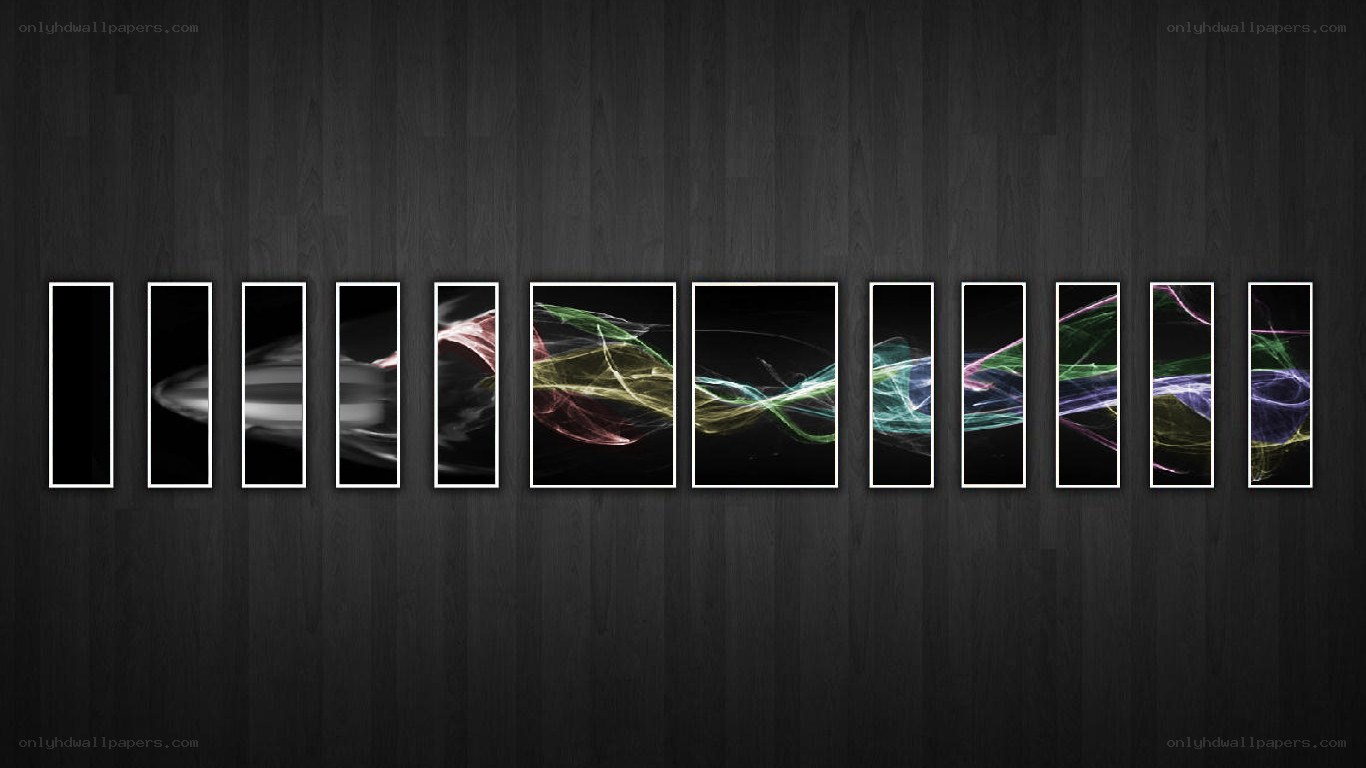Abstract light wave art series