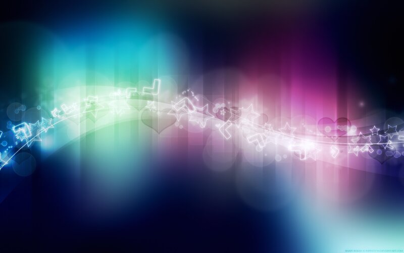 Abstract Light Wave — Blue, Dreamy