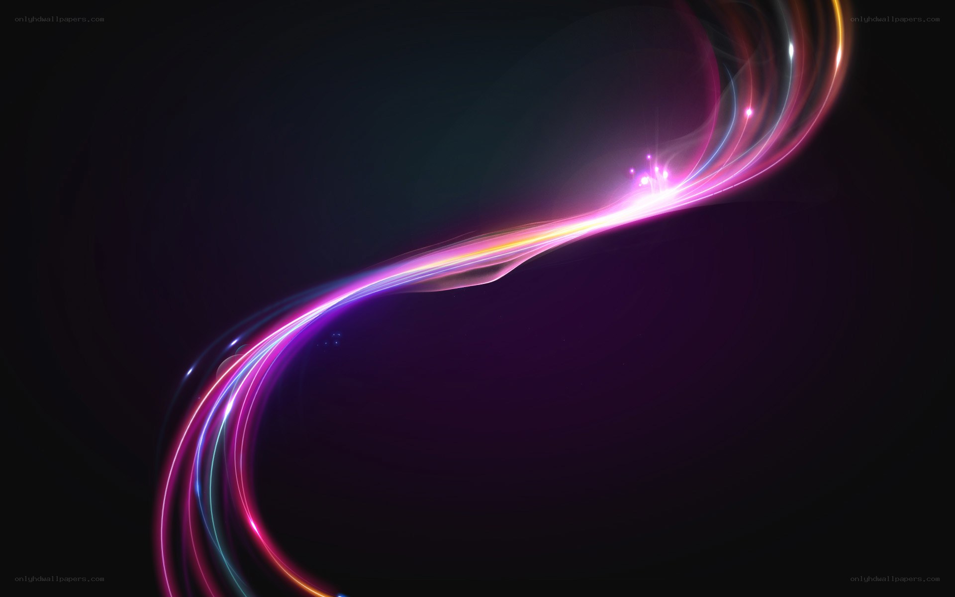 Abstract light wave design