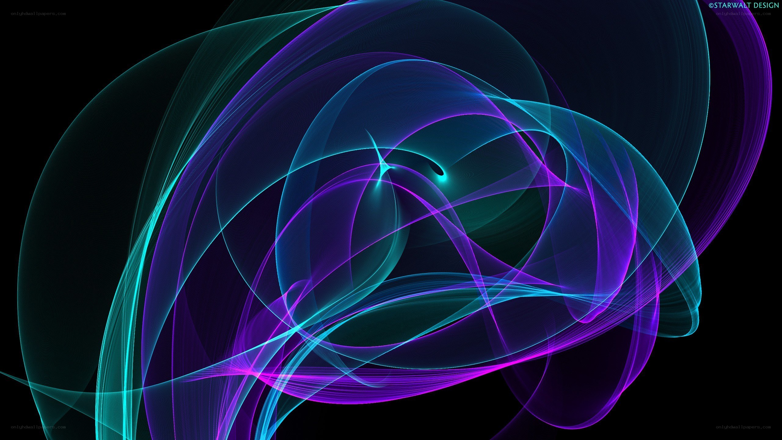 Abstract light wave design