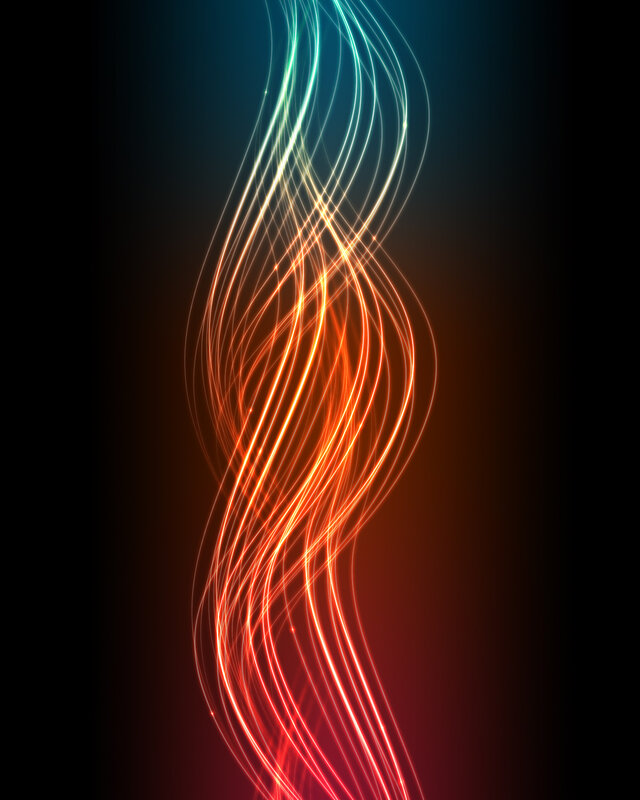 Abstract light wave design