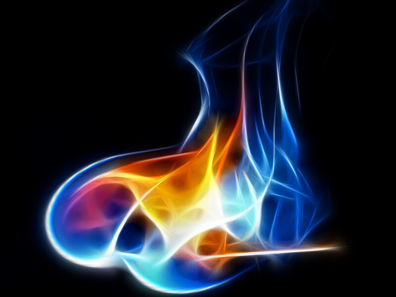 Abstract light wave design