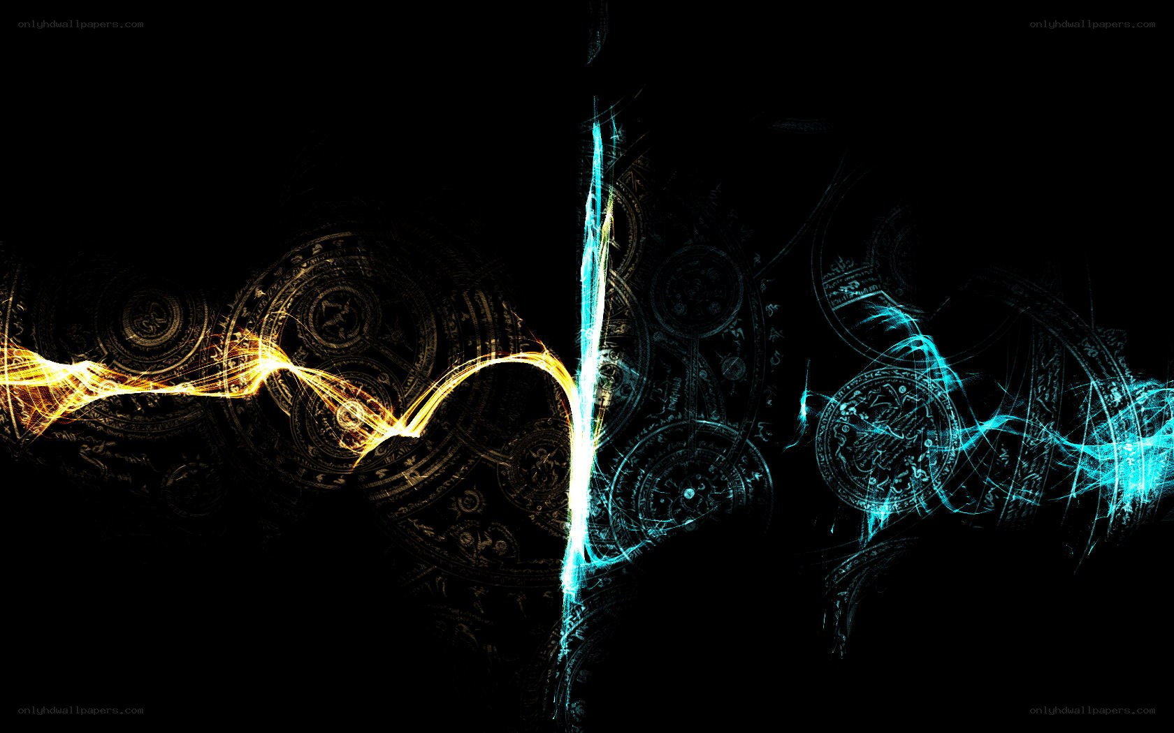 Abstract light wave design