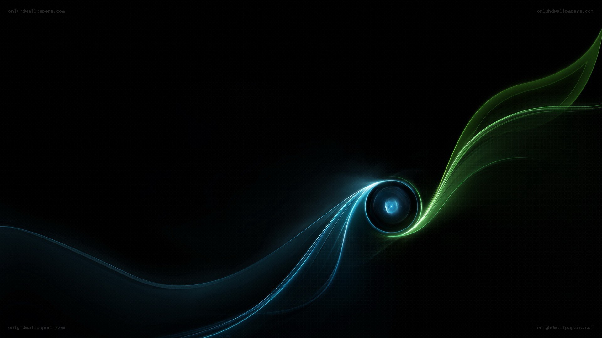Abstract light wave design