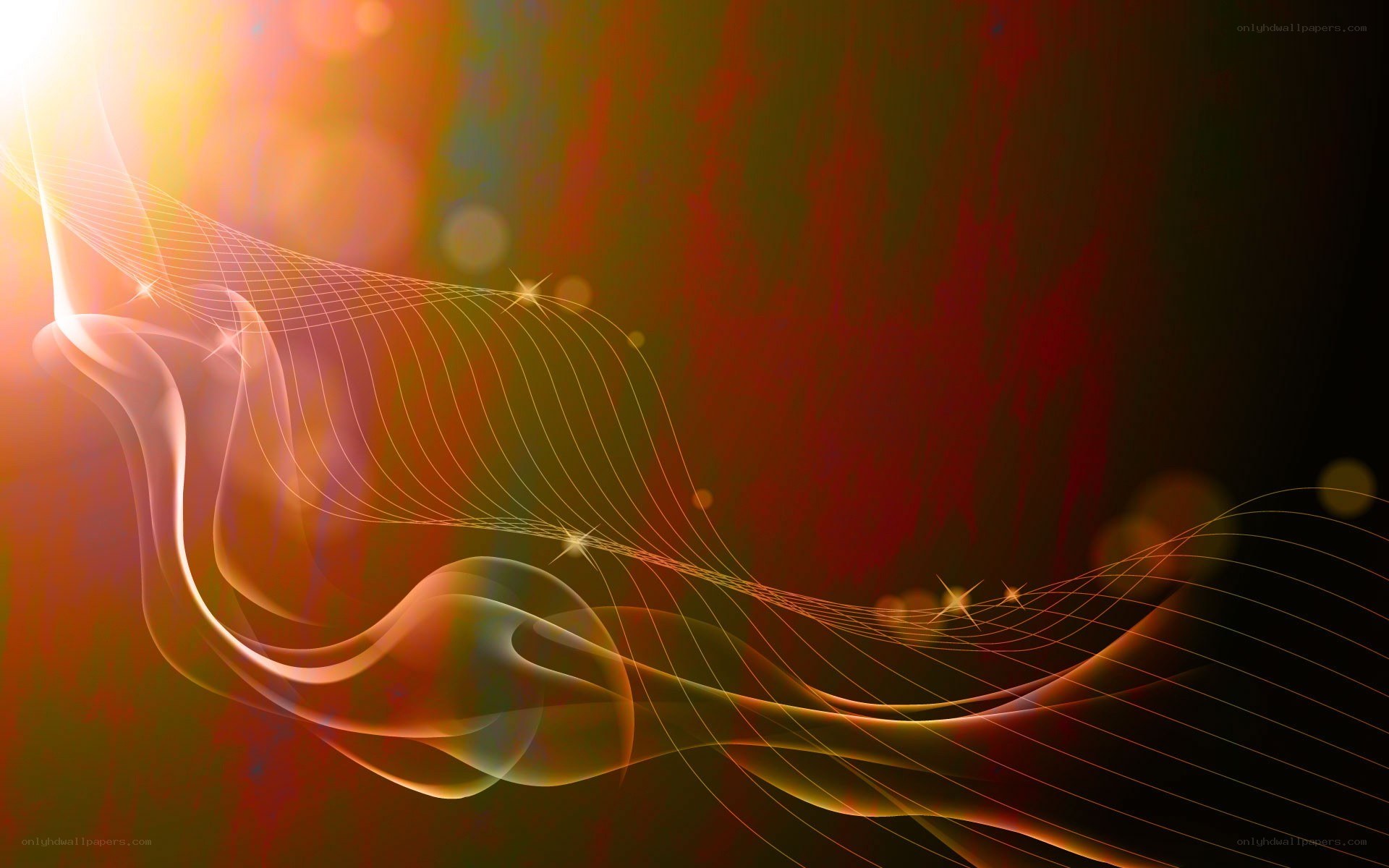 Abstract light wave design