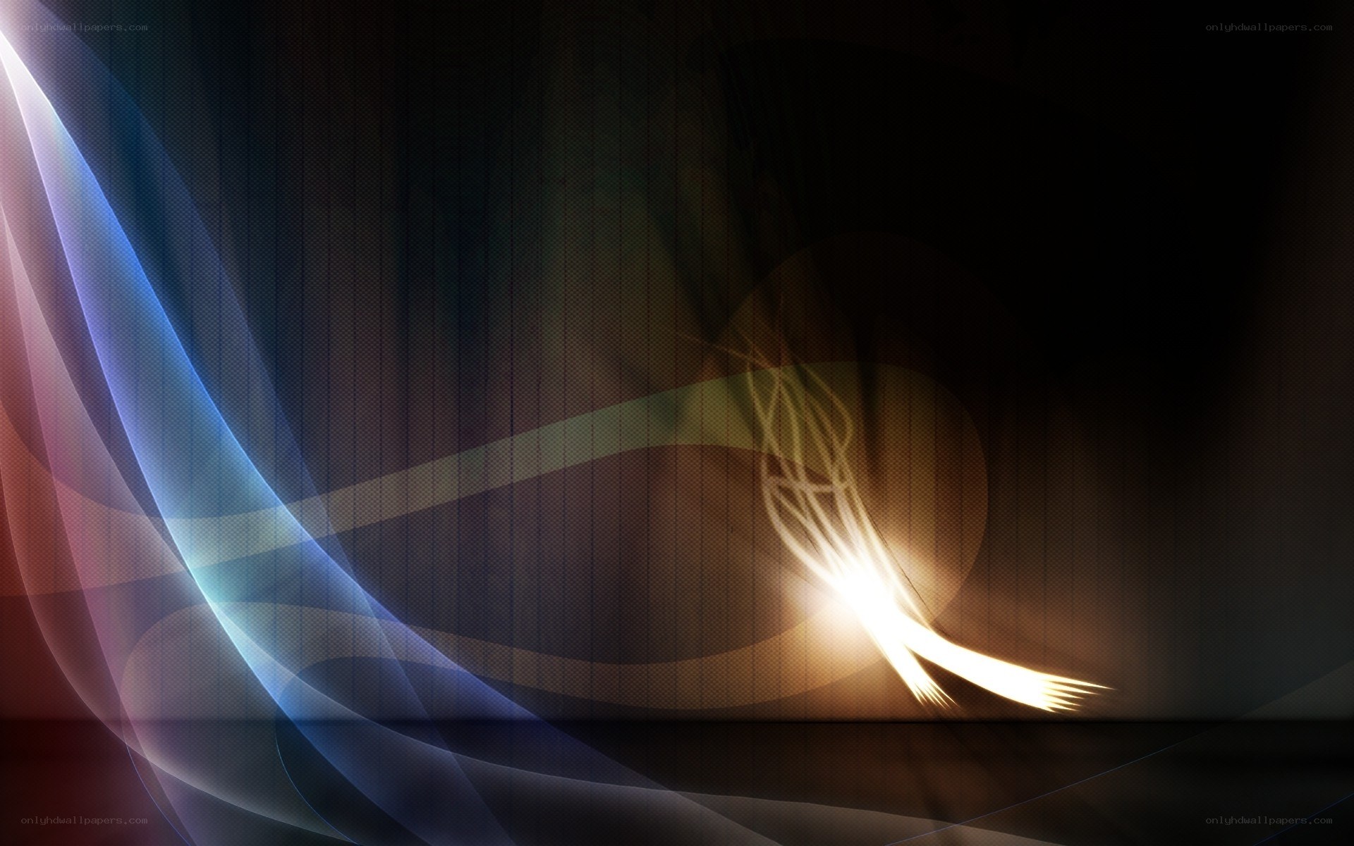 Abstract light wave design