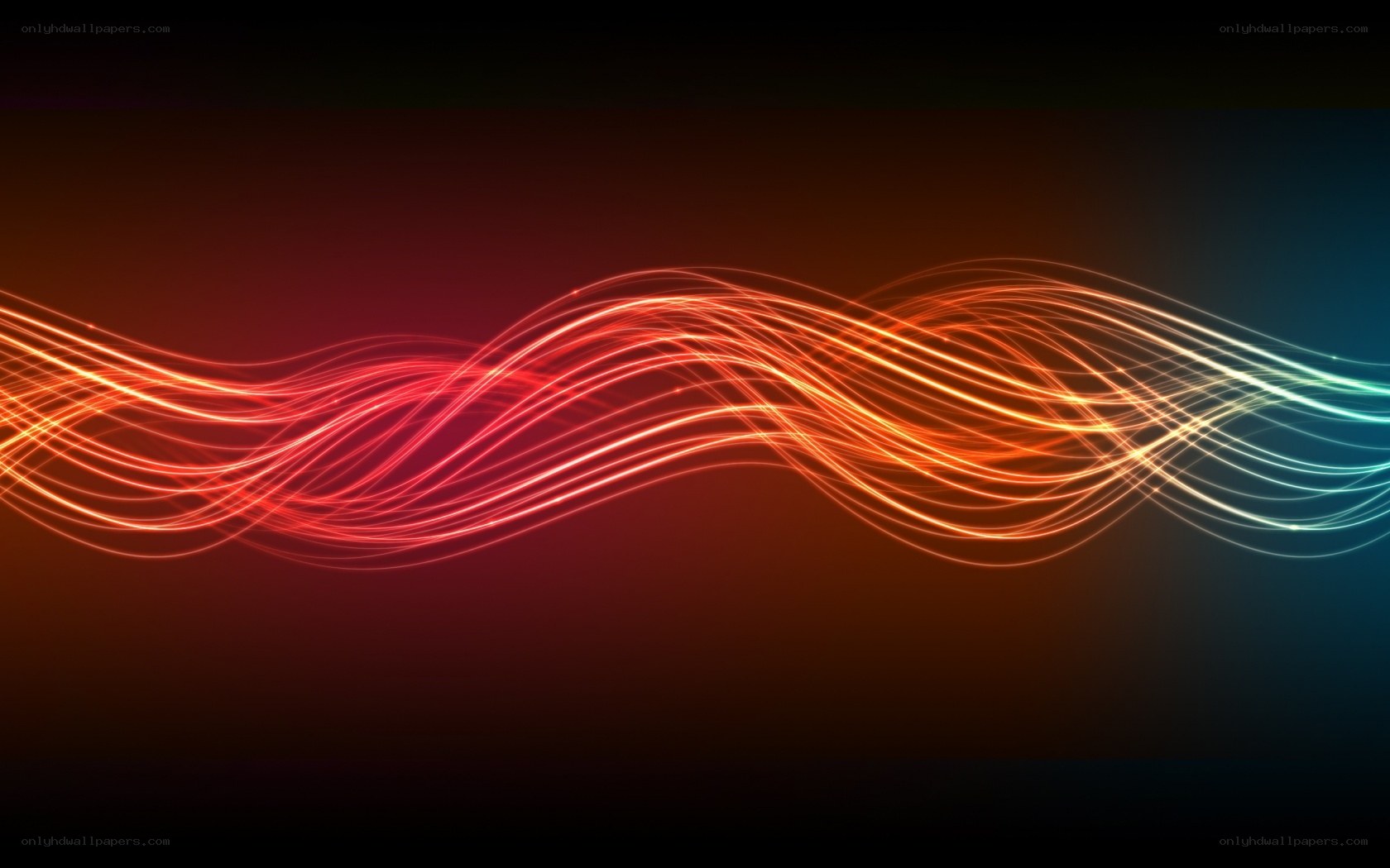 Abstract light wave design