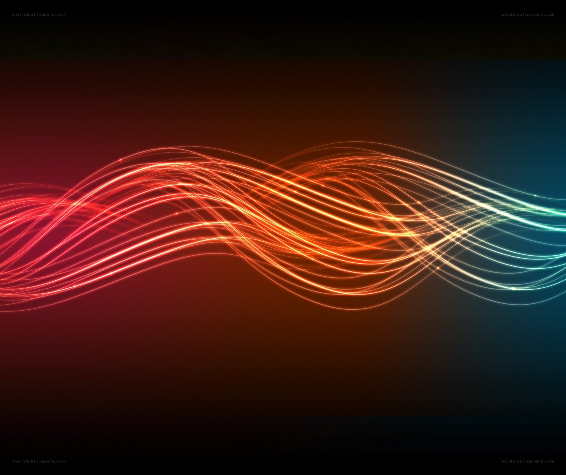 Abstract light wave design
