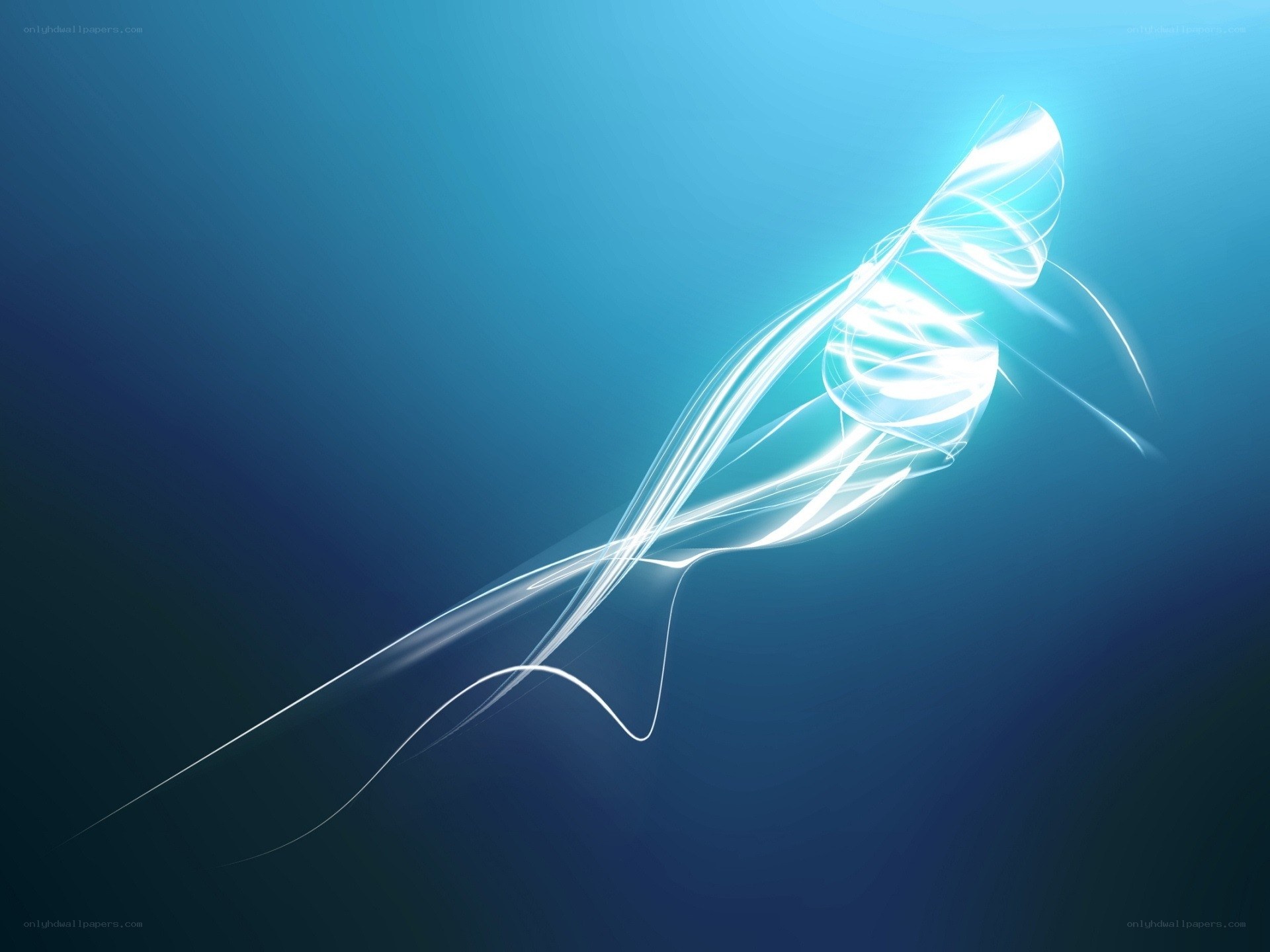 Abstract light wave design