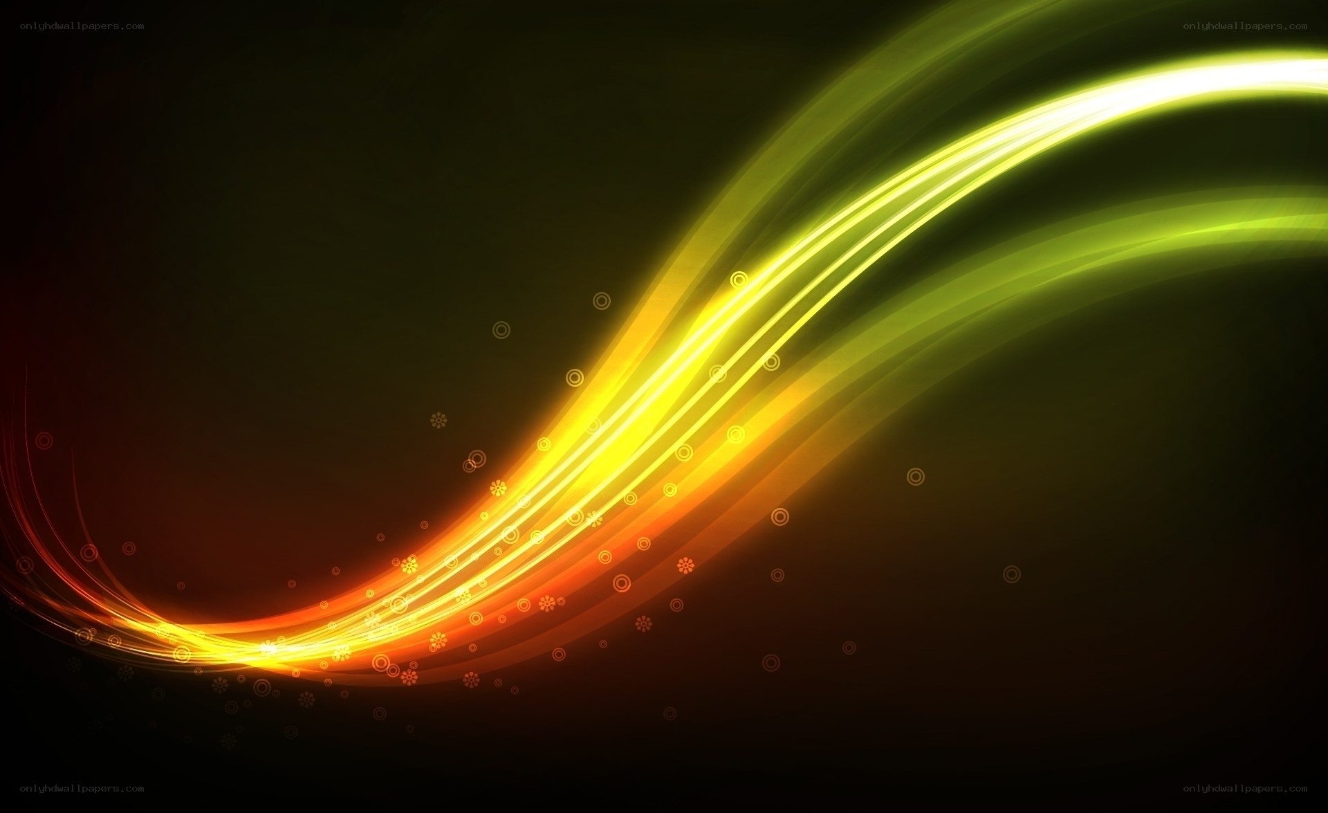 Abstract light wave design