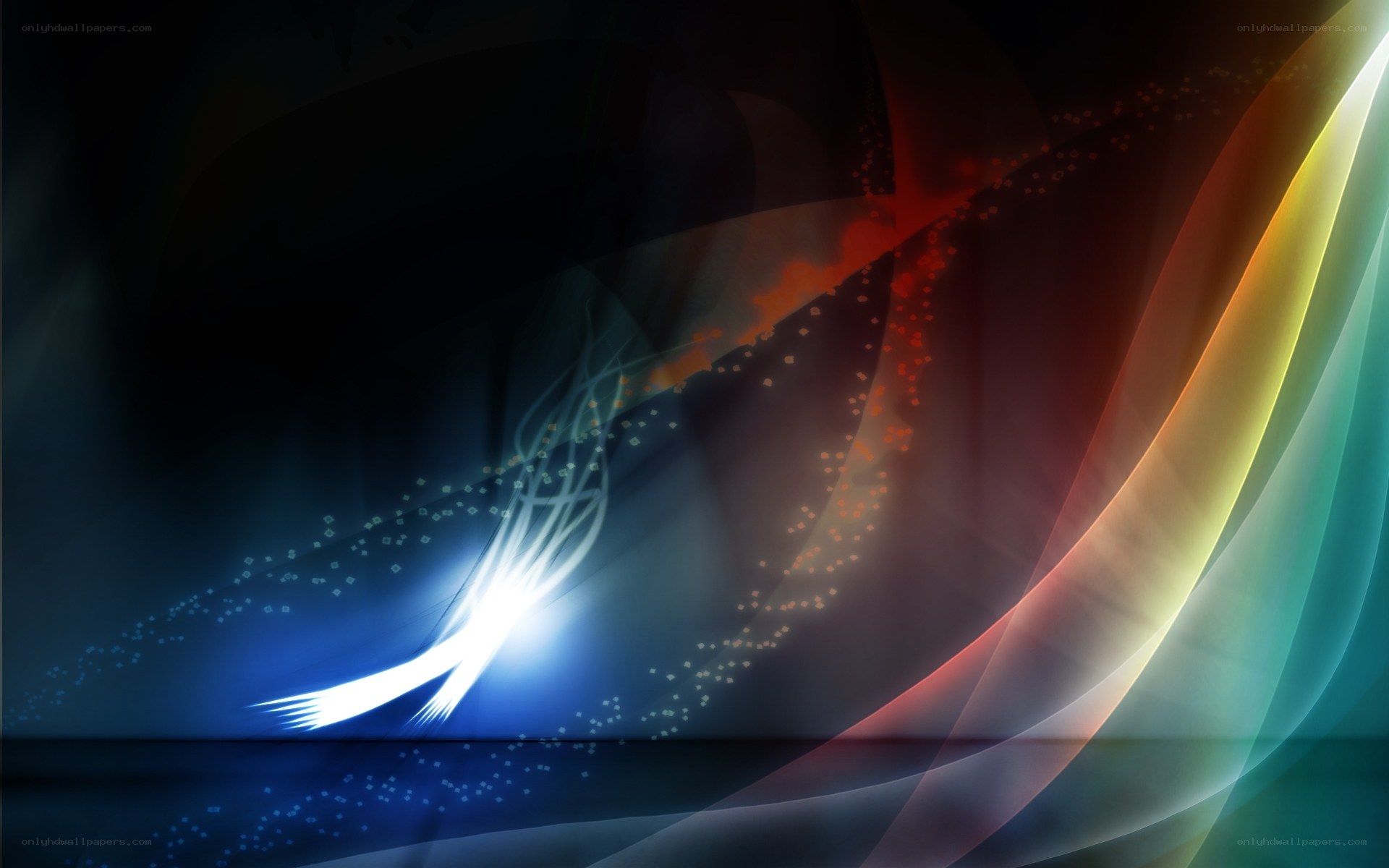 Abstract light wave design