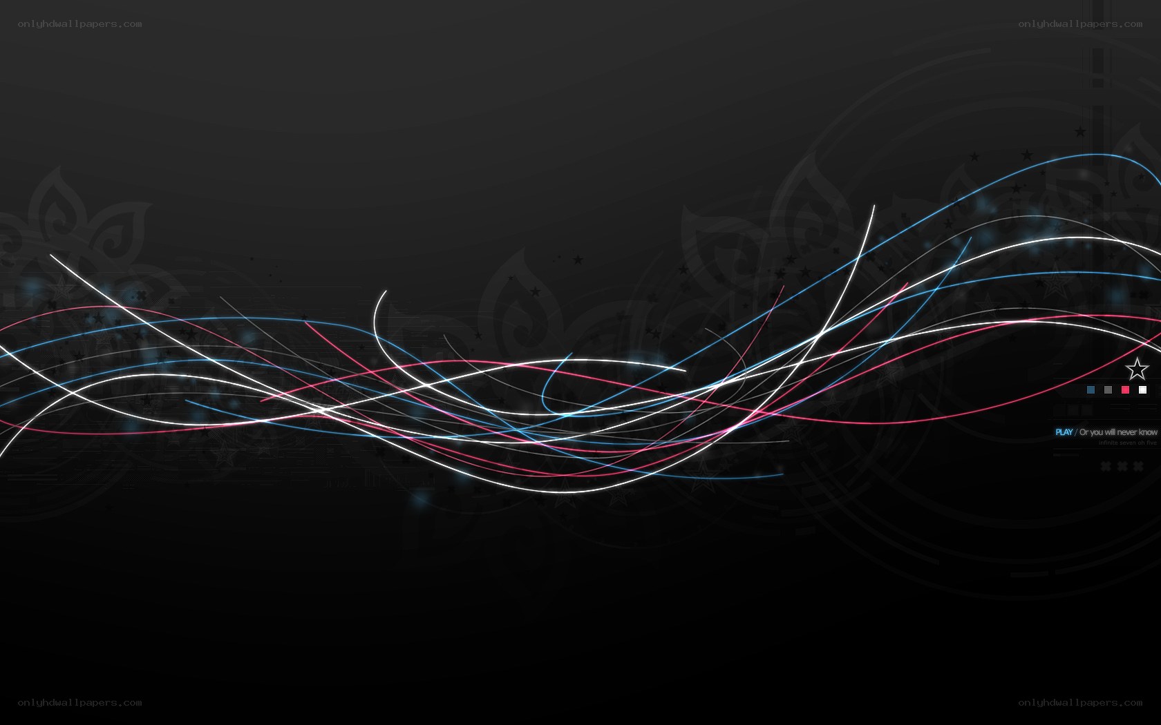 Abstract light wave design
