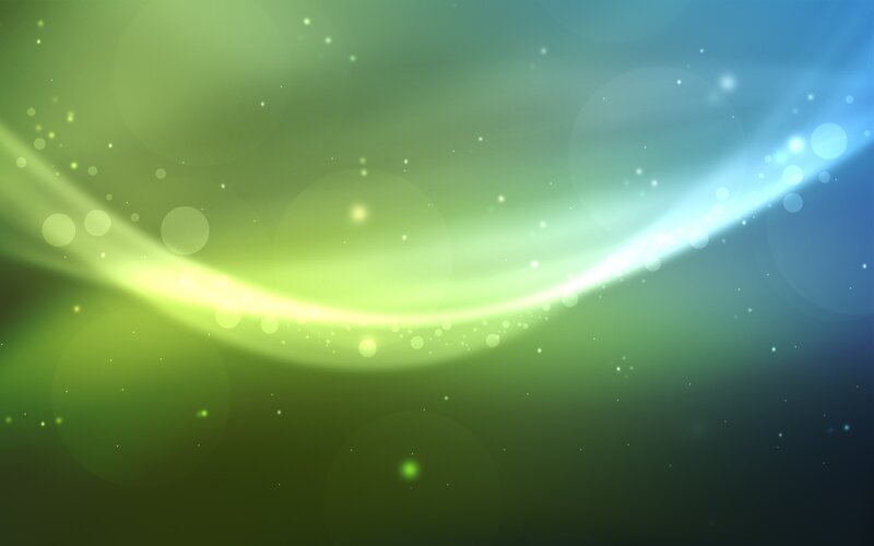 Abstract Light Wave — Green
