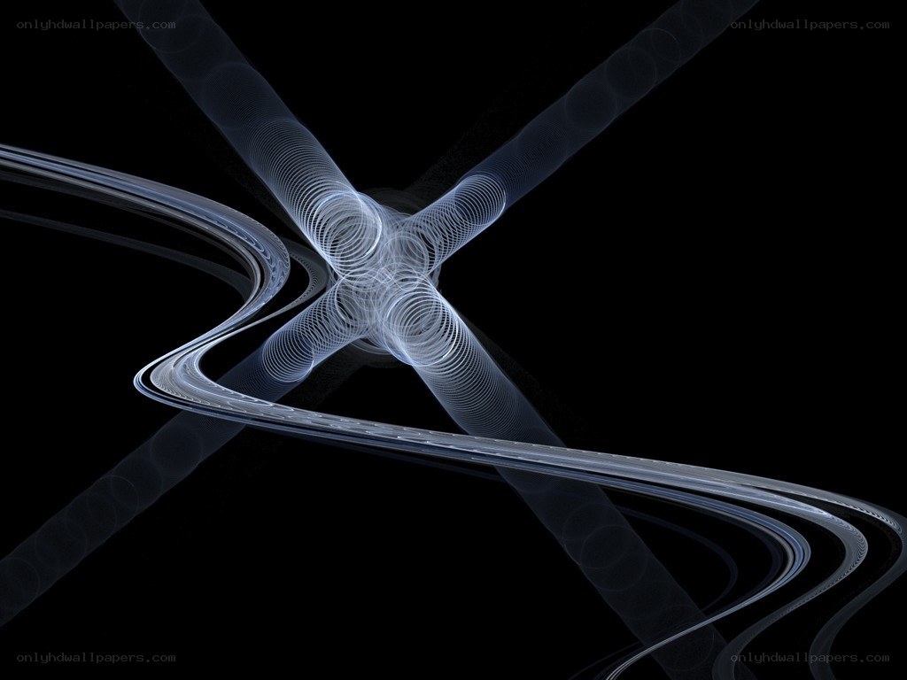Abstract light wave intersection