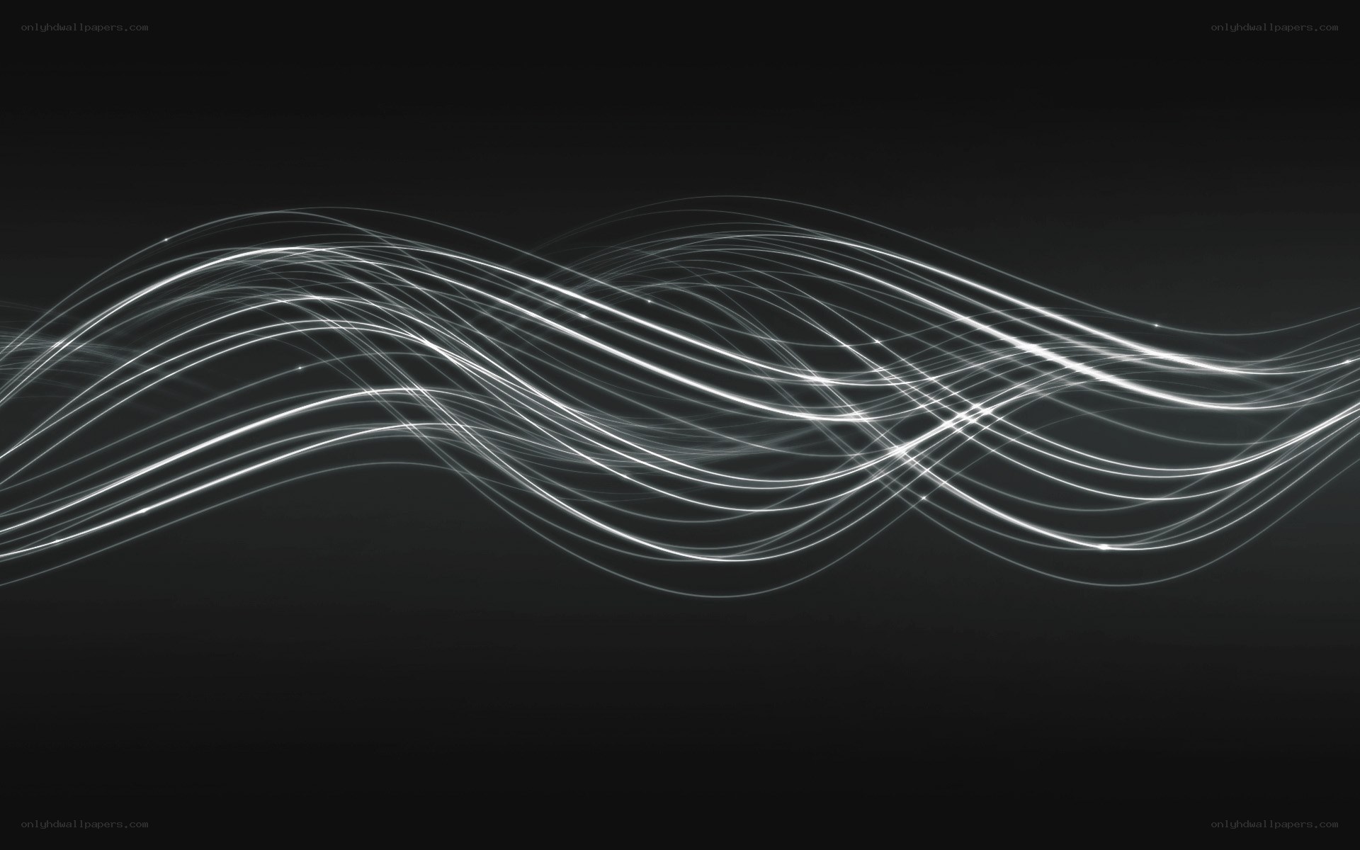 Abstract light wave lines