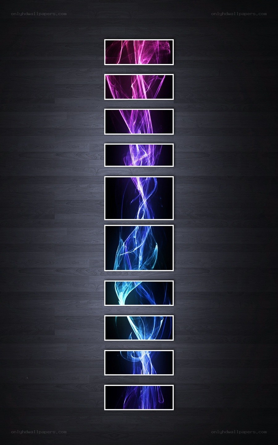 Abstract light wave panels
