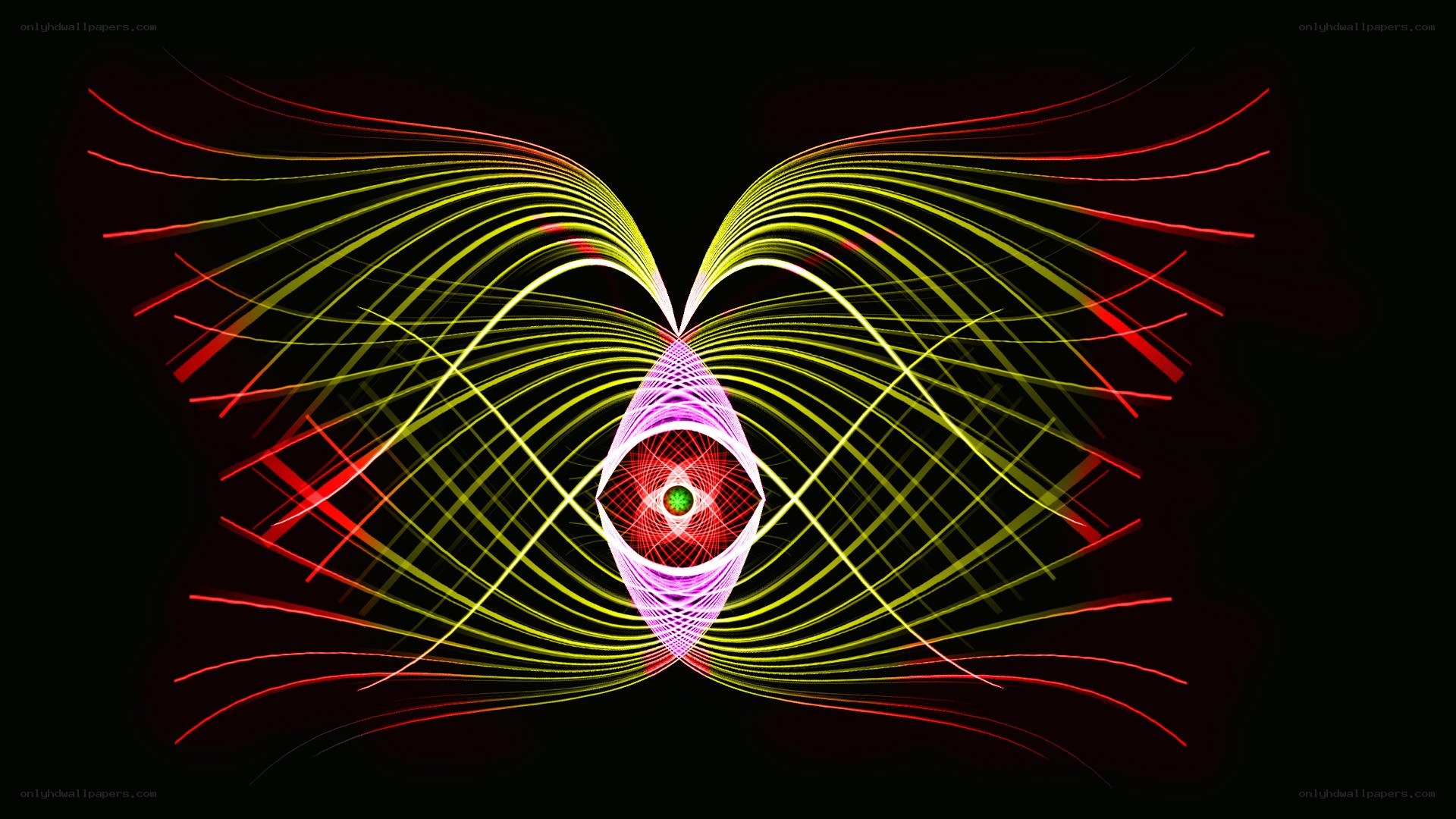 Abstract light wave pattern