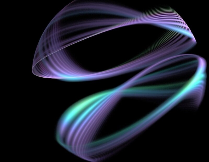 Abstract light wave pattern
