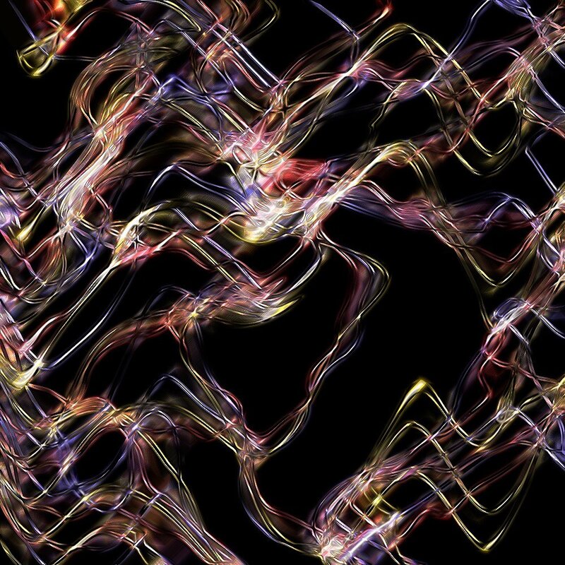 Abstract light wave patterns