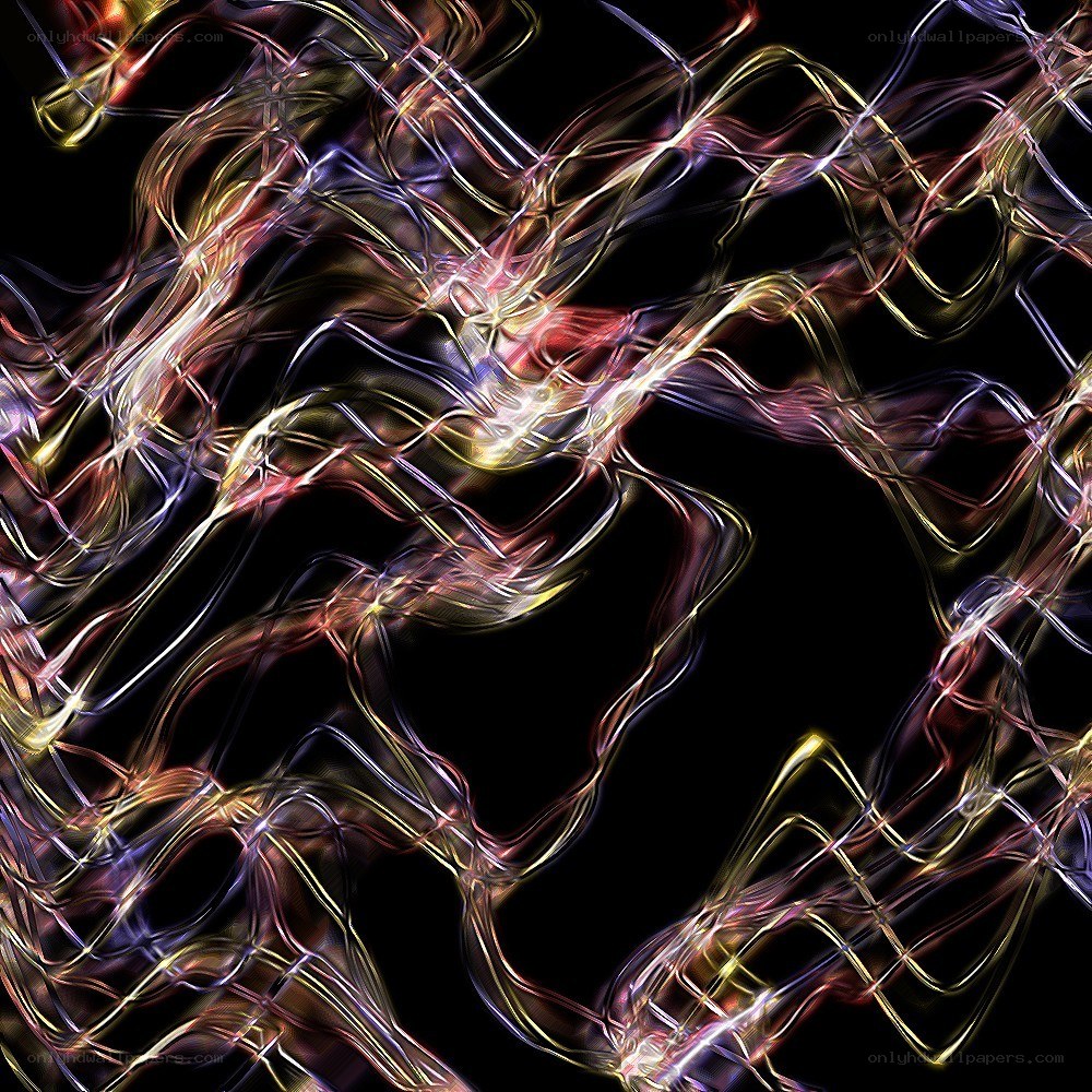 Abstract light wave patterns