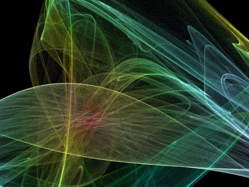 Abstract light wave patterns