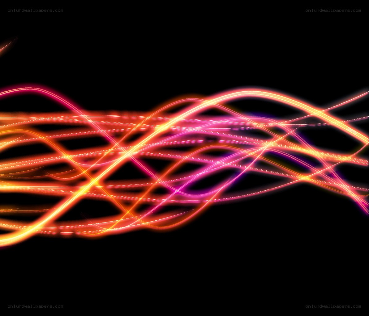 Abstract light wave patterns