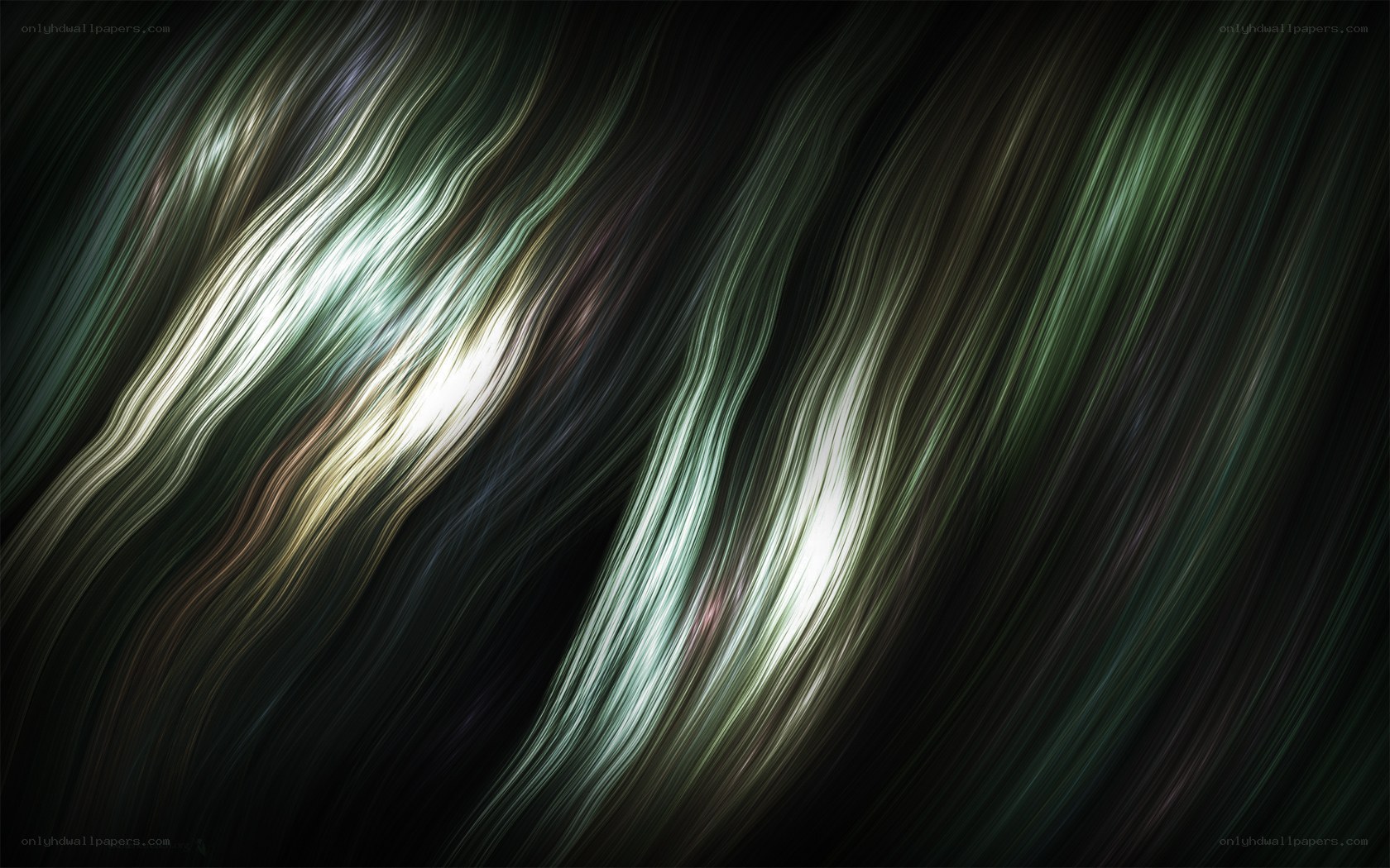 Abstract light wave patterns