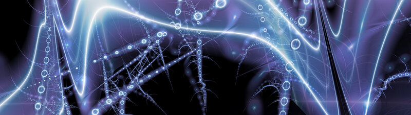 Abstract light wave patterns