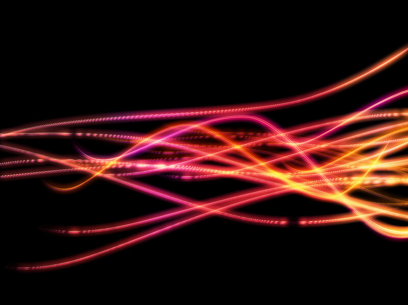 Abstract light wave patterns
