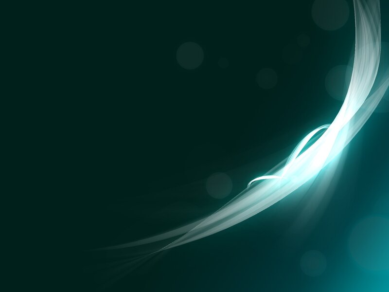 Abstract Light Wave — Teal