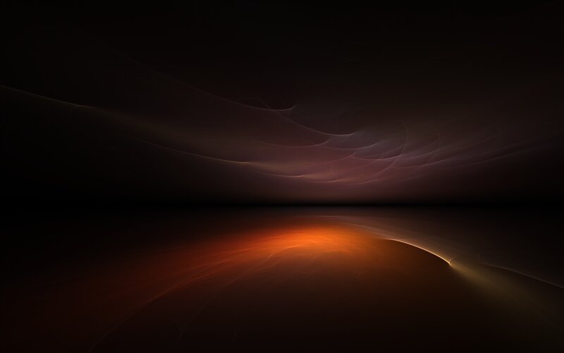 Abstract Light Waves — Black, Dramatic, Digital Art