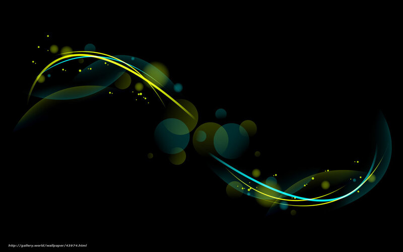 Abstract Light Waves — Black, Dynamic