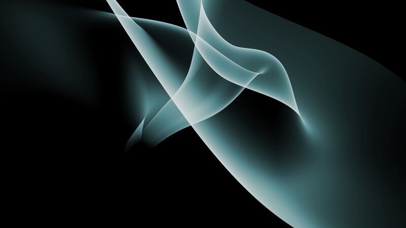 Abstract Light Waves — Black, Serene, Curves