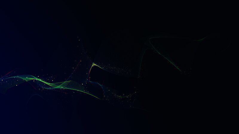 Abstract Light Waves — Black, Serene, Digital Art, Light Trails