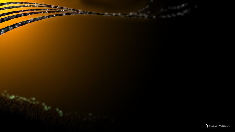 Abstract Light Waves — Black