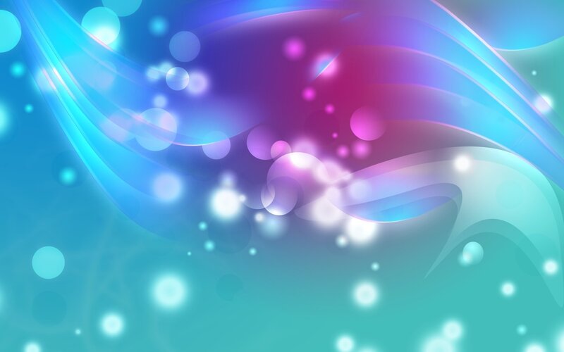 Abstract Light Waves — Blue, Calm, Digital Art