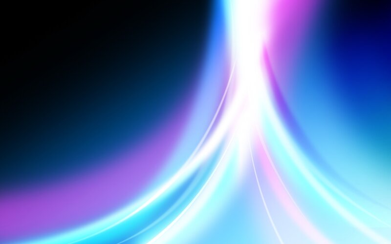 Abstract Light Waves — Blue, Dynamic, Color, Curves
