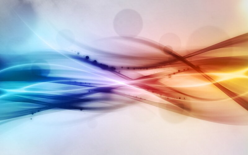 Abstract Light Waves — Blue, Dynamic, Color