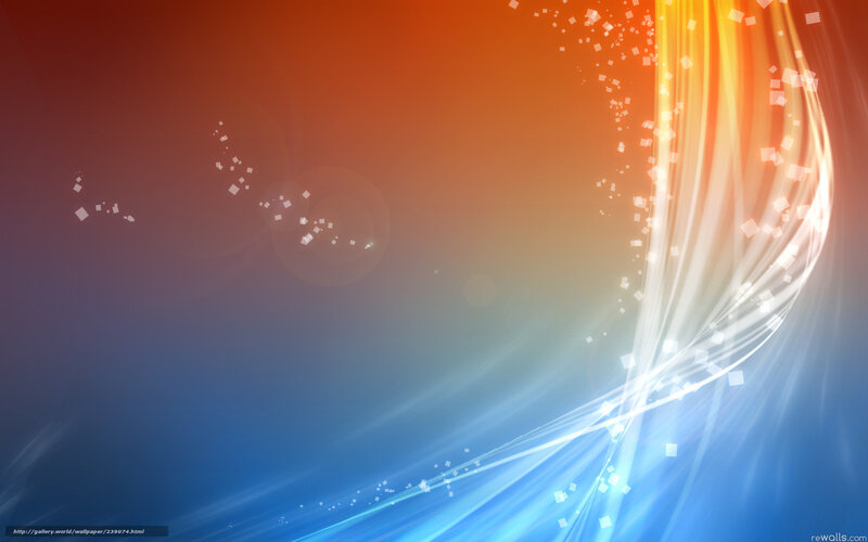 Abstract Light Waves — Blue, Dynamic, Digital Art, Light Beams, Particles