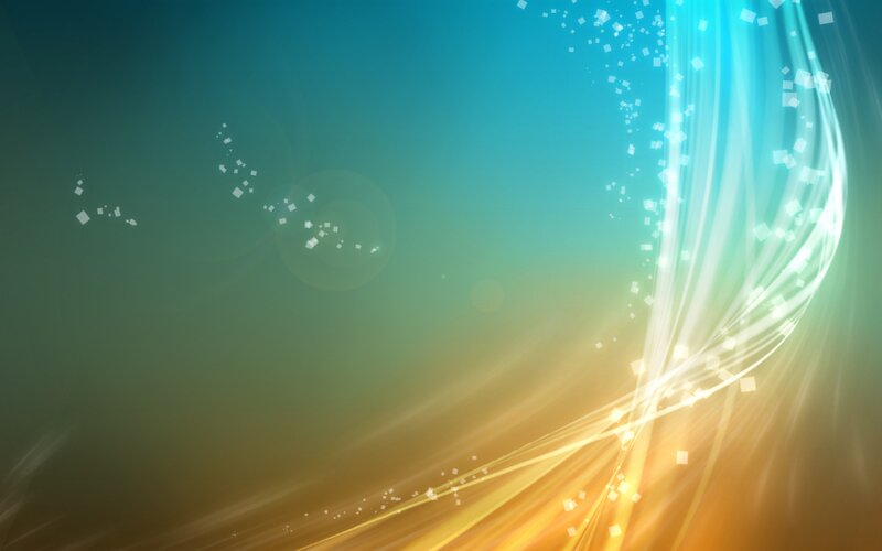 Abstract Light Waves — Blue, Dynamic, Digital Art, Light Beams