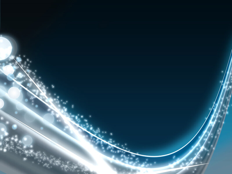 Abstract Light Waves — Blue, Dynamic, Digital Art, Light Streaks, Glow, Particles