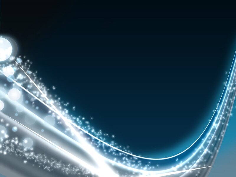 Abstract Light Waves — Blue, Dynamic, Digital Art, Light Streaks, Sparkles