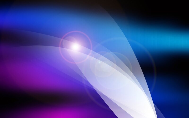 Abstract Light Waves — Blue, Dynamic, Lens Flare