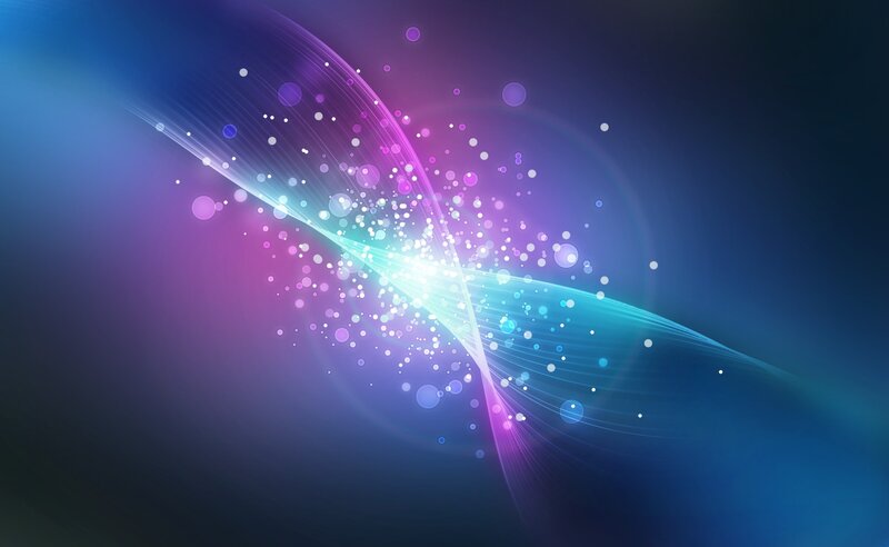 Abstract Light Waves — Blue, Energetic
