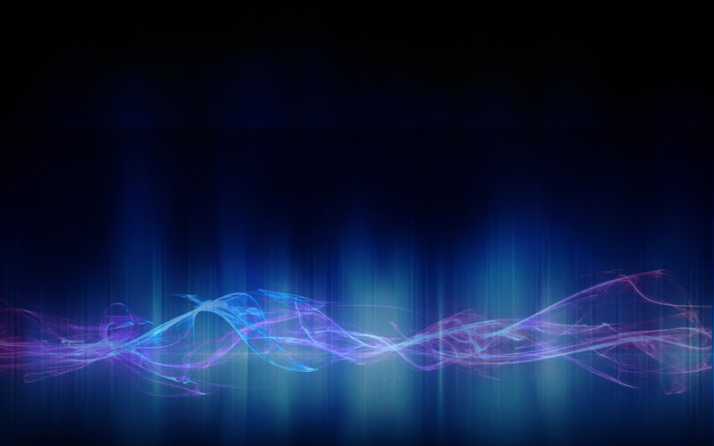 Abstract Light Waves — Blue, Ethereal, Digital Art, Color