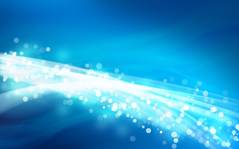 Abstract Light Waves — Blue, Serene, Digital Art, Bokeh, Glow