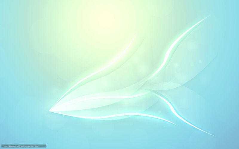 Abstract Light Waves — Blue, Serene, Digital Art, Bokeh